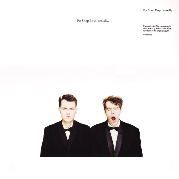 <b>Pet Shop Boys - Actually</b> <br>Parlophone - 0190295832612