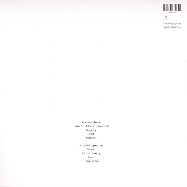 <b>Pet Shop Boys - Actually</b> <br>Parlophone - 0190295832612 — изображение 2